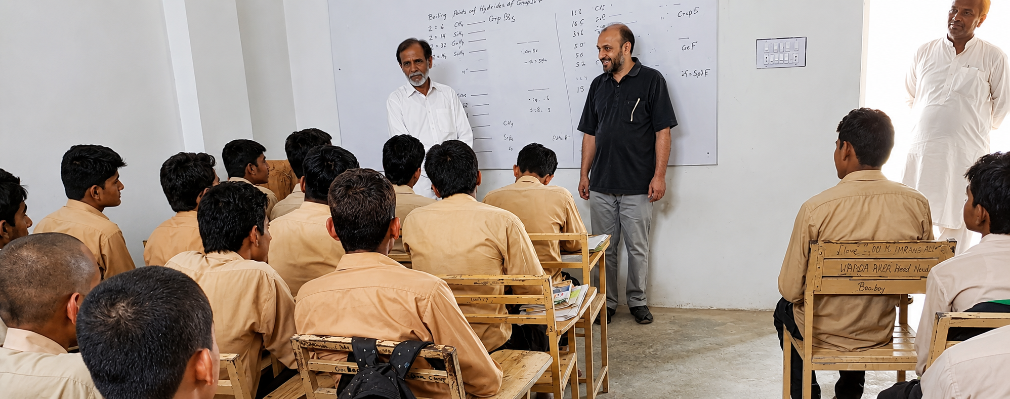 Fort Public School and College campus building in Basti Malook